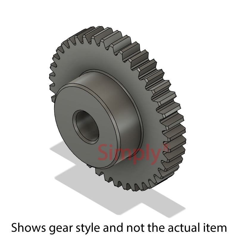 SS8DP/42B-1 Imperial EN8 Steel Spur Gear 42 Tooth 8 DP Bored 1 inch (H8)