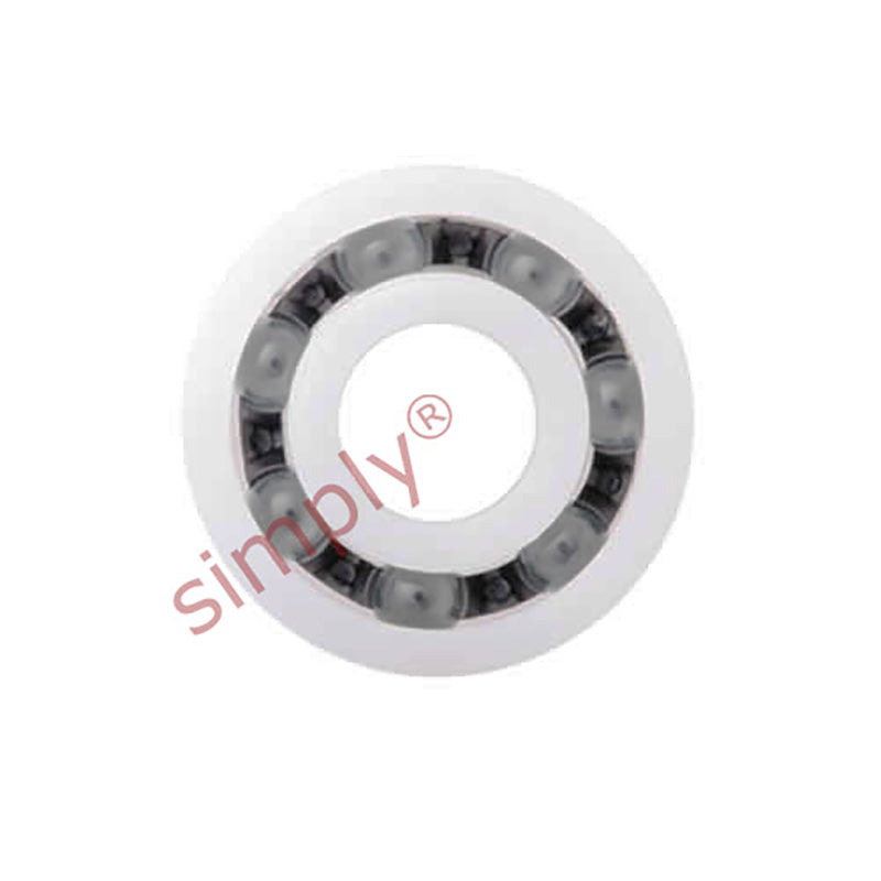 xiros xirodur BB6002B18010GL Open Type Radial Groove Ball Bearing with PA Cage and Glass Balls 15x32x9mm