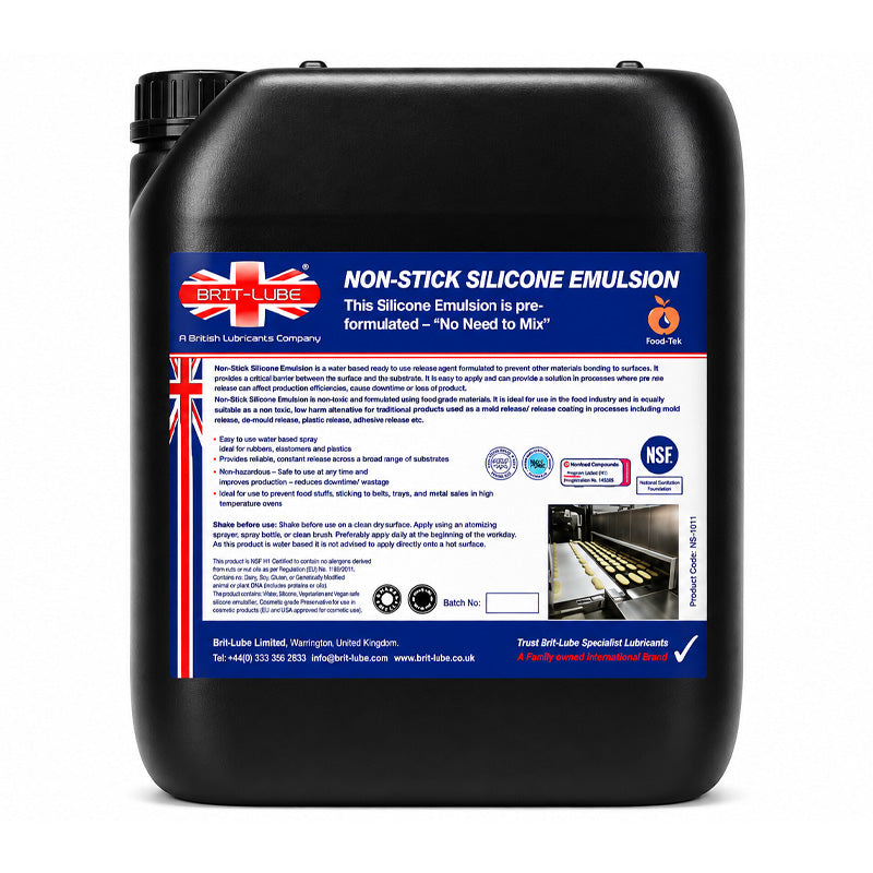 Brit-Lube Non Stick Silicone Emulsion - RTU 5 Litre