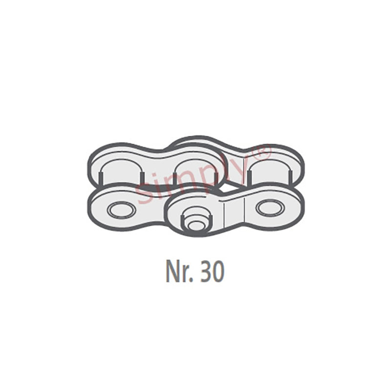 Renold Synergy 16B-1-NO30 BS Simplex Chain Double Cranked Link 1 inch Pitch