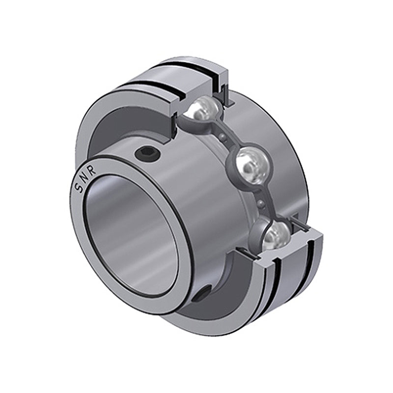 SNR CUC208-24 Imperial Full Width Grooved Parallel Outer Bearing Insert 1-1/2 inch Bore 80mm Outside Diameter with Grub Screws - Allow 2-3 Days