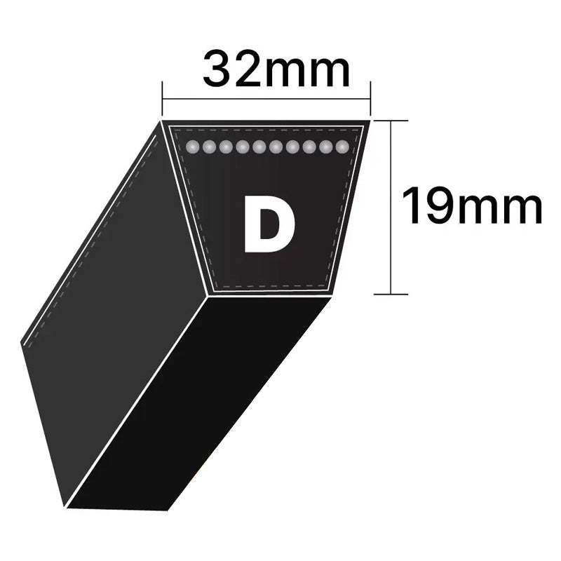 D250 Premier Quality D-Section V-Belt - Allow 2-3 Days