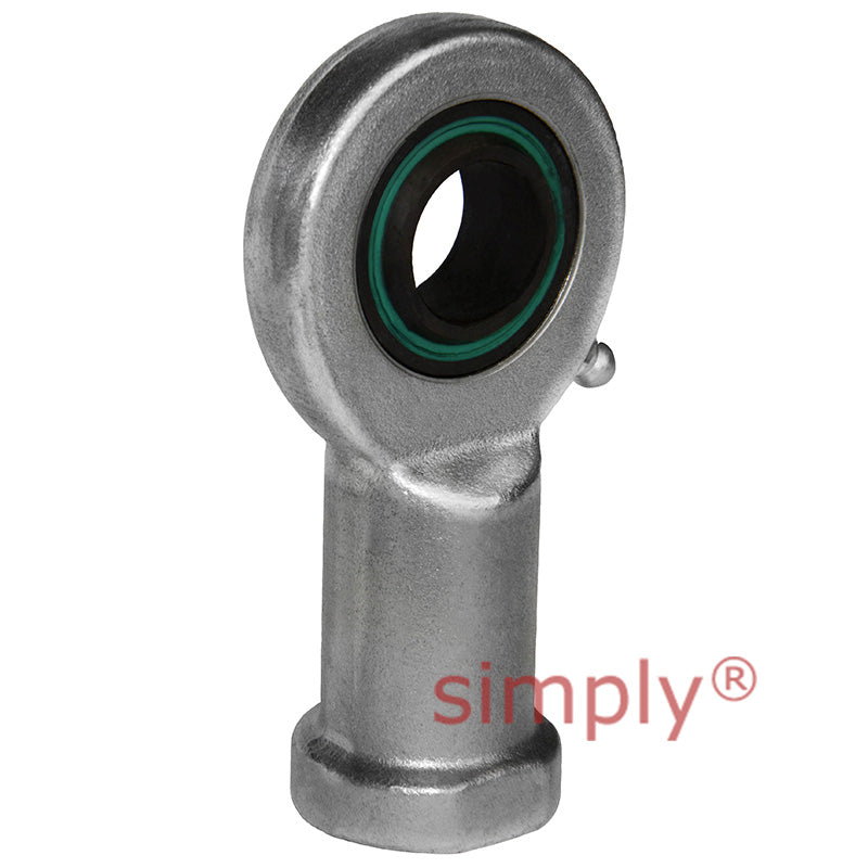 Fluro EIL152RS Left Hand Zinc Plated Steel Female Plain Rod End M14 Thread