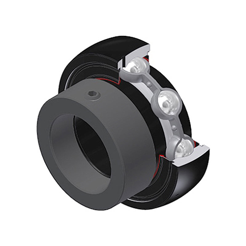 SNR ES207-22G2T20 Imperial Flatback Spherical Outer High Temp Bearing Insert 1-3/8 inch Bore 72mm Outside Diameter with Eccentric Collar - Allow 2-3 Days