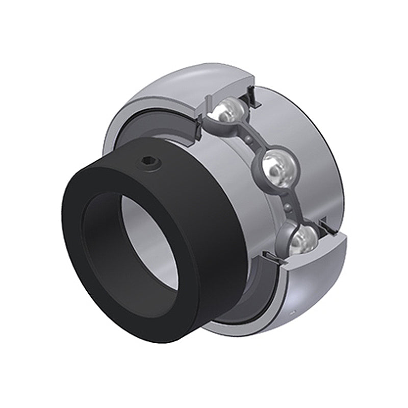 SNR EX206-18G2L4 Imperial Full Width Spherical Outer Bearing Insert 1-1/8 inch Bore 62mm Outside Diameter with Eccentric Collar and Multi Lip Seals - Allow 2-3 Days