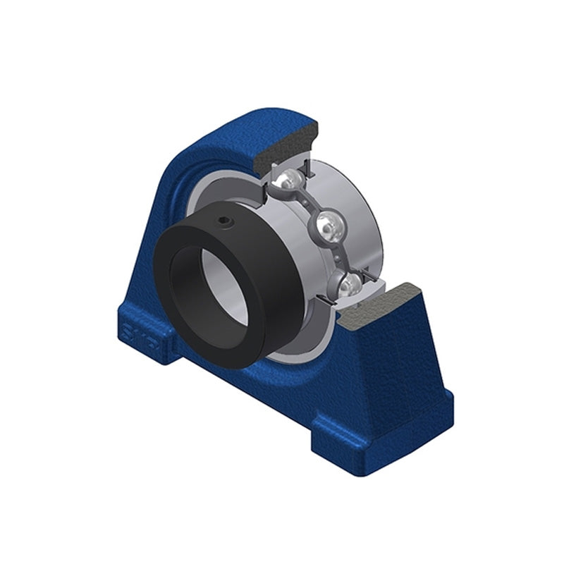 SNR EXPAE202N Threaded Base Small Footprint Metric Pillow / Plummer Block Housing with Eccentric Collar Insert 15mm Bore - Allow 2-3 Days