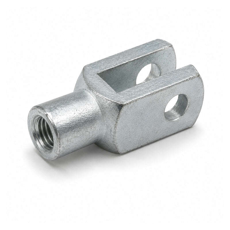 Durbal DG20X40 Right Hand Female Galvanised Steel Clevis 20mm Bore 40mm Base / Bore Center M20x1.5 Thread - Allow 7-10 Days