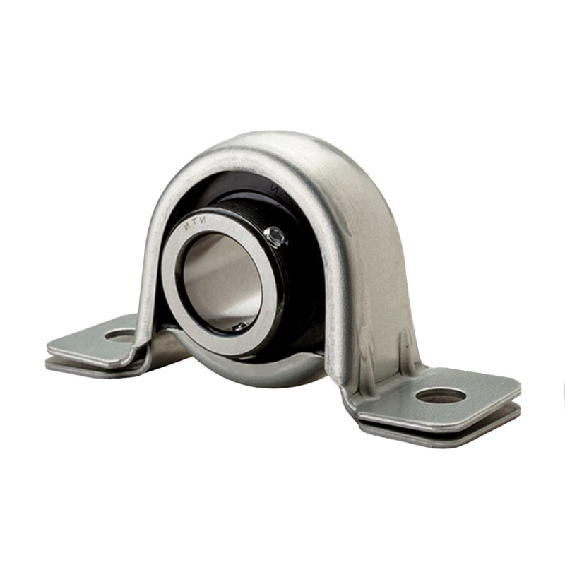 NTN M-AELPP207 Metric Pressed Steel Two Bolt Plummer Block Housing with 35mm Eccentric Collar Insert - Allow 2-3 Days