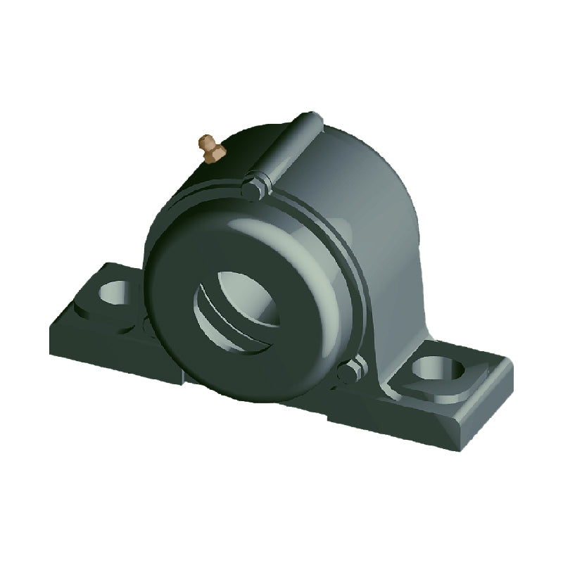 NTN C-UCP328D1 Metric Cast Iron Two Bolt Pillow / Plummer Block Housing with 140mm Bore Insert with Cast Iron Cover - Open Version - Allow 2-3 Days