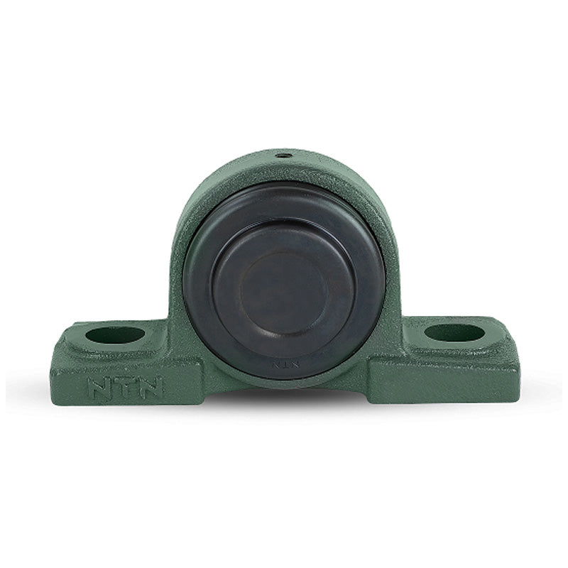 NTN SM-UCP208D1 Metric Cast Iron Two Bolt Pillow / Plummer Block Housing with 40mm Bore Insert with Steel Plate Cover - Closed Version - Allow 2-3 Days