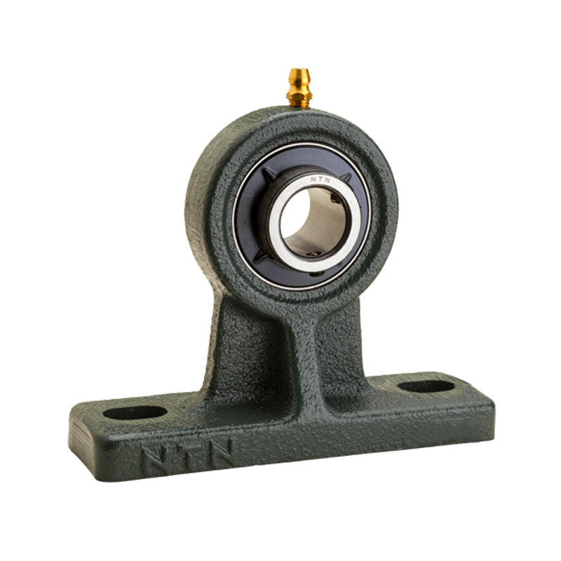 NTN UCHP207-104D1 Imperial Cast Iron High Centre Height Two Bolt Pillow / Plummer Block Housing with 1-1/4 inch Bore Insert - Allow 2-3 Days