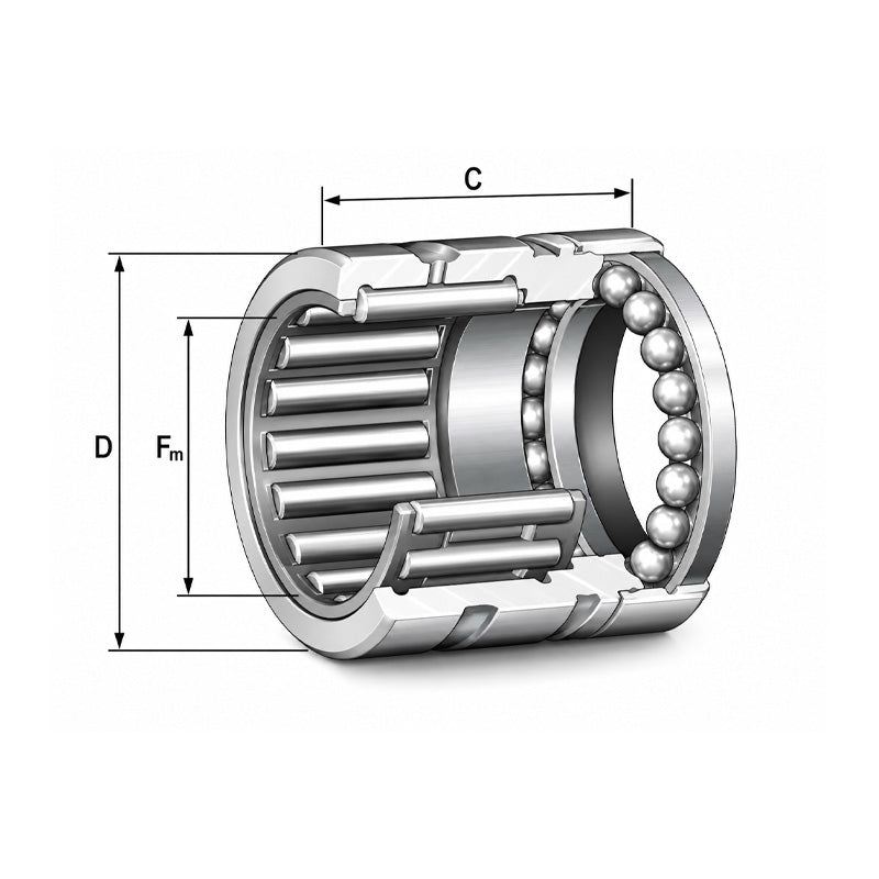 INA NX7-TV Needle Roller/Axial Ball Bearing 7x14x18mm - Allow 1-2 Days - Contact Us For Faster Delivery