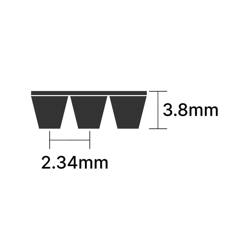 864PJ/340J Pix Poly V Multiple Ribbed Belt 864mm/34 inch Length with 16 Ribs