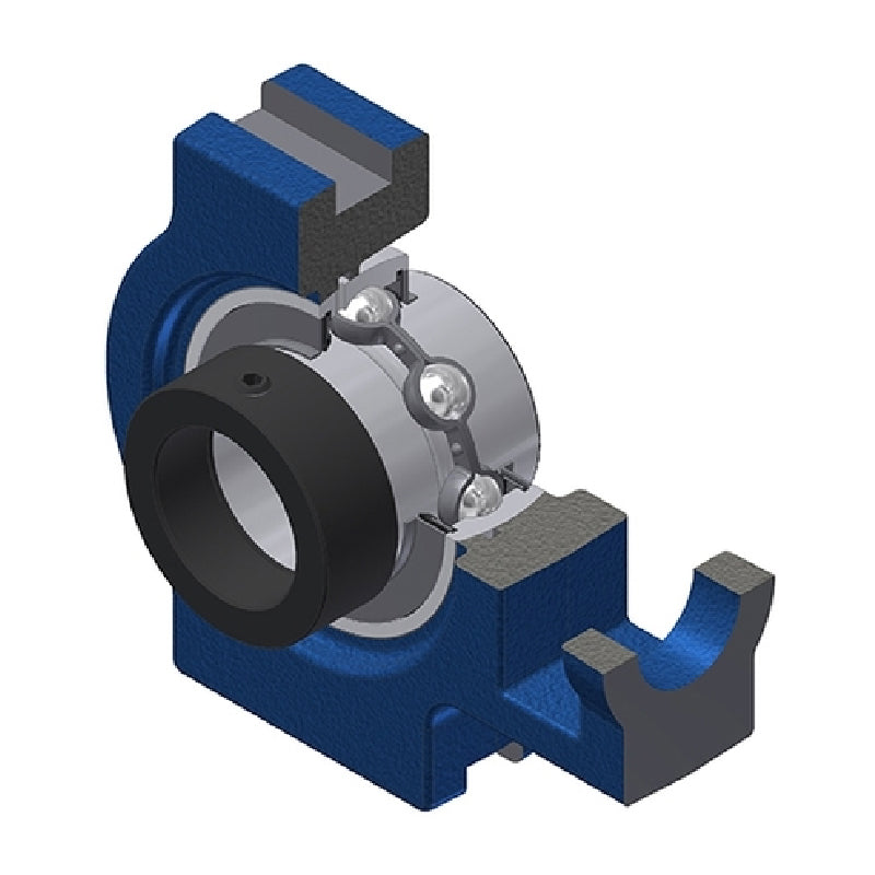 SNR EXT310 Metric Cast Iron Take Up Unit with Eccentric Collar Insert 50mm Bore - Allow 2-3 Days