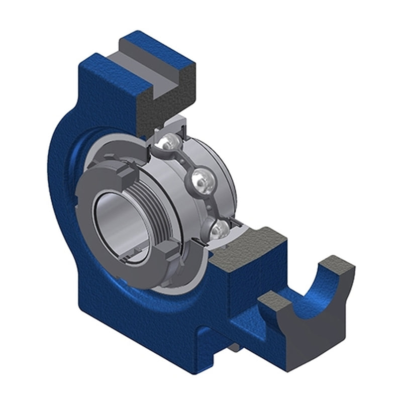 SNR UKT318H Metric Cast Iron Take Up Unit Insert and Adaptor Sleeve Fits 80mm Shaft - Allow 2-3 Days