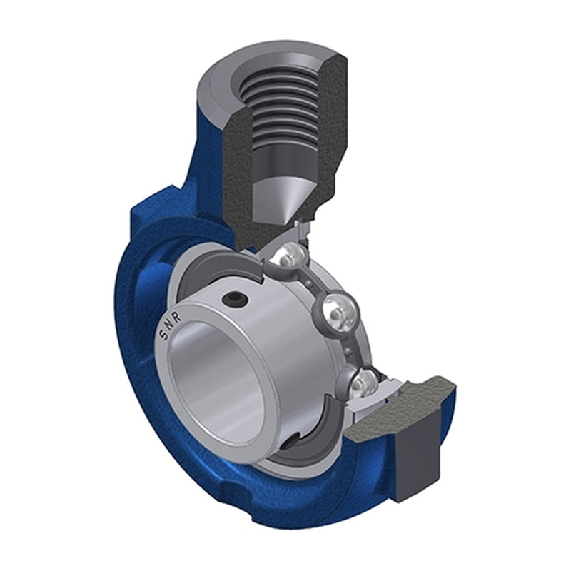 SNR USEHE204 Metric Cast Iron Hanger Bearing Unit with 20mm Bore Insert - Allow 2-3 Days