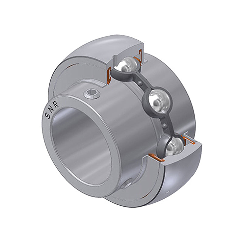 SNR SUC205-15 Imperial Stainless Full Width Spherical Outer Food Safe Bearing Insert 15/16 inch Bore 52mm Outside Diameter - Allow 2-3 Days