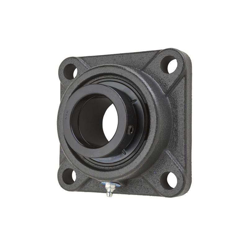 NTN UELFC212-207D1W3 Imperial Four Bolt Cast Iron Round Flanged Housing with 2-7/16 inch Eccentric Collar Insert - Allow 2-3 Days