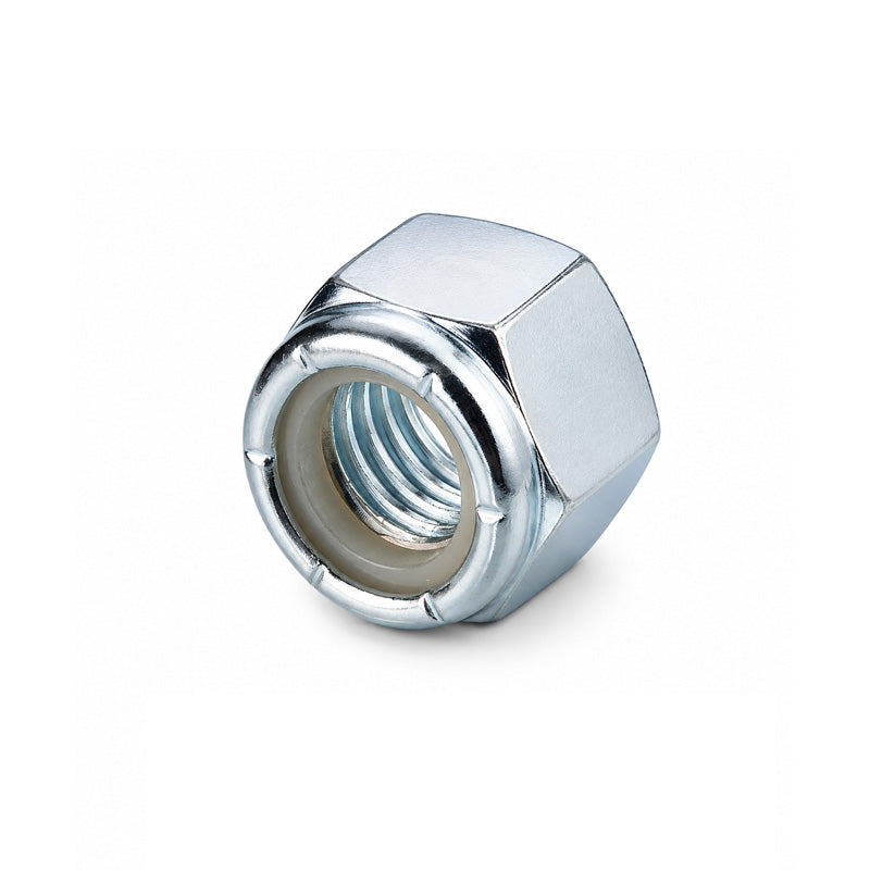 Unifix M24x36 - Class 6 Steel Insert Nut DIN 985 with 3mm Pitch and Bright Zinc Plated Finish - Allow 2-3 Days