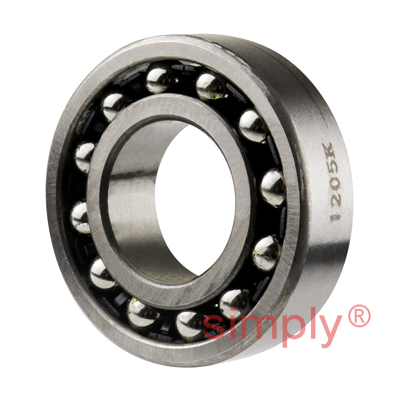 KSM 1205K Open Self Aligning Ball Bearing with Tapered Bore 25x52x15mm