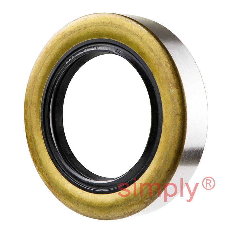 1.5x2.37x0.5 inch Metal Cased Nitrile Rubber Rotary Shaft Oil Seal with Garter Spring R6 / TB