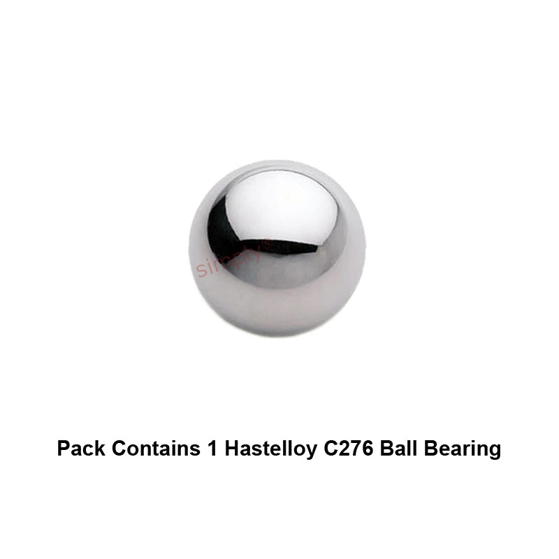 3/4 inch Diameter Hastelloy C276 Ball - Allow 1-2 Days
