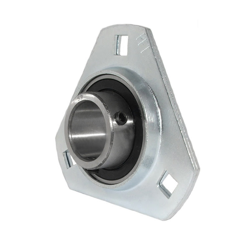 SBPFT207-23 Pressed Steel 3 Bolt Triangle Flange Housing with 1-7/16 inch insert