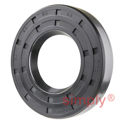 40x80x13mm Nitrile Rubber Single Lip Rotary Shaft Oil Seal with Garter Spring SC / R21