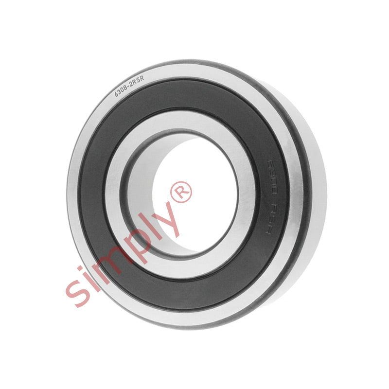 63082RS Budget Rubber Sealed Deep Groove Ball Bearing 40x90x23mm