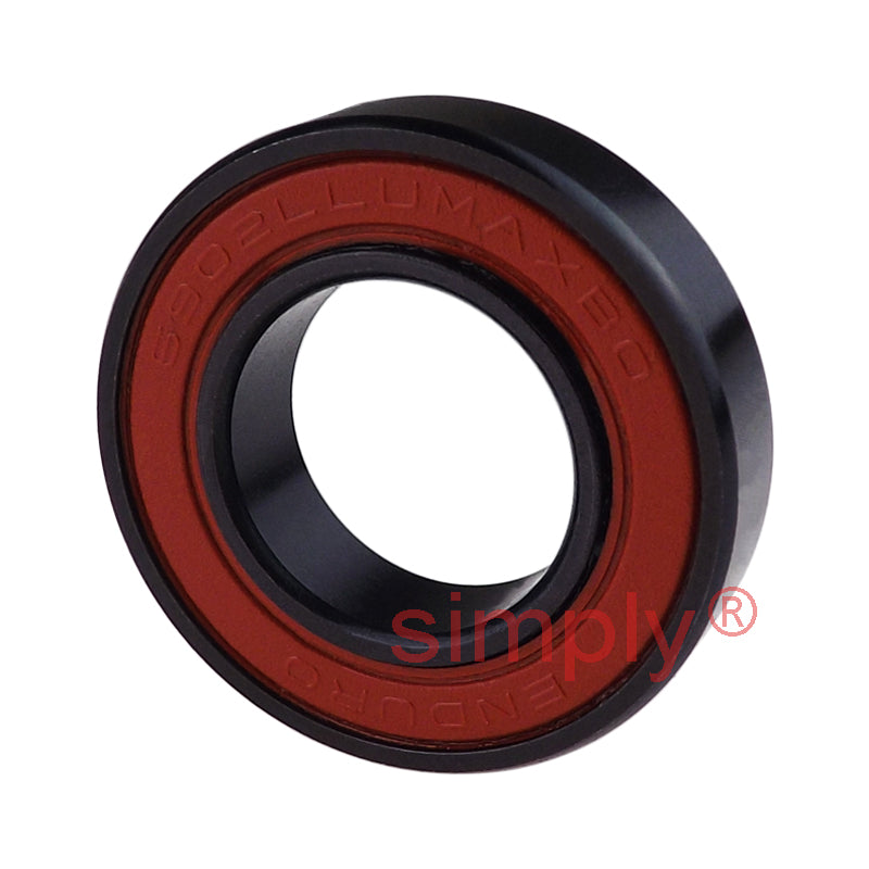 ENDURO 6902LLUMAXBO Rubber Sealed Max Type Black Oxide Deep Groove Bearing 15x28x7mm