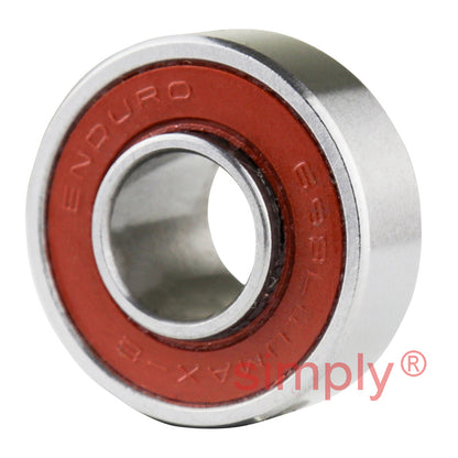 ENDURO 698LLUMAXEE Rubber Sealed Extended Inner and Outer Deep Groove Bearing 8x19x10mm