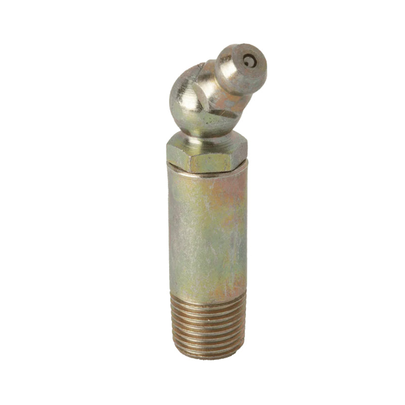 R1/8x28 BSPT 43mm Long 45 Degrees Mild Steel Hydraulic Grease Nipples - Pack of 500