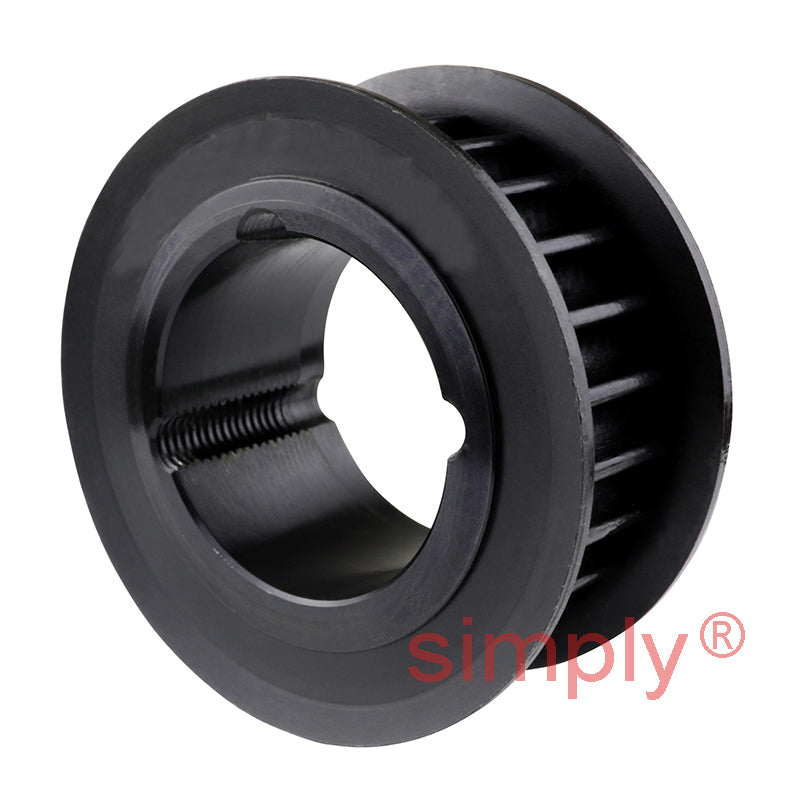 Drive-Flex TL48-8M-50F - 8mm Pitch 48 Tooth Flanged HTD Type Steel Taper Bore Timing Pulley for 50mm Wide Belts