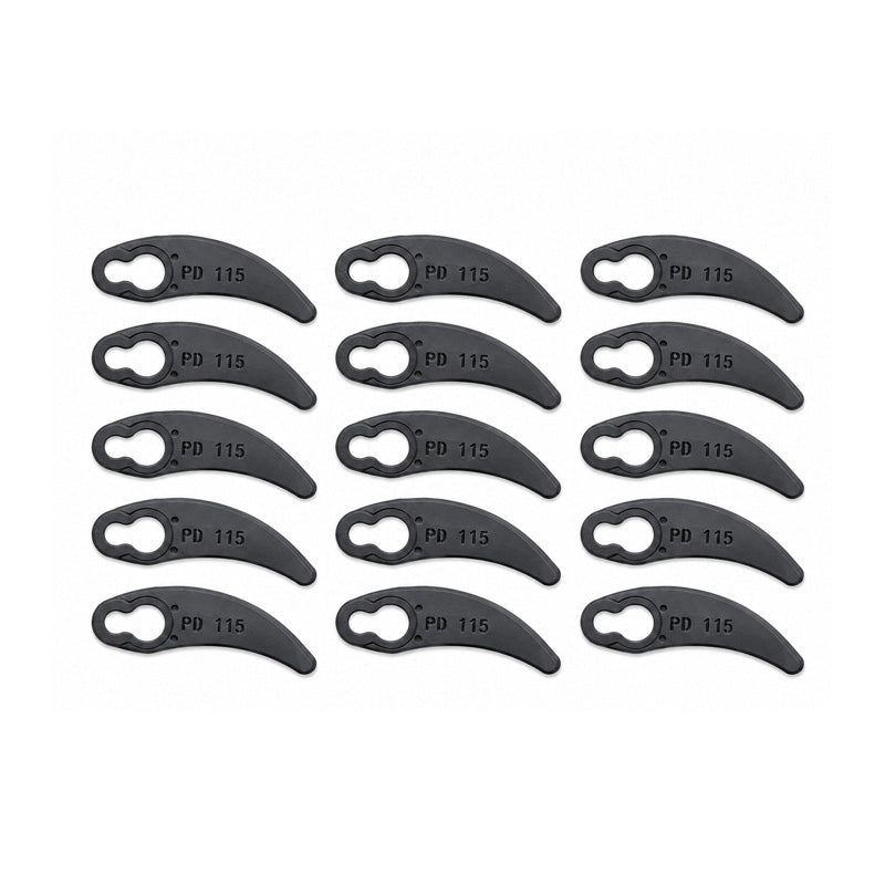PD115 Lawn Mower Plastic Blades Pack of 15 By ALM