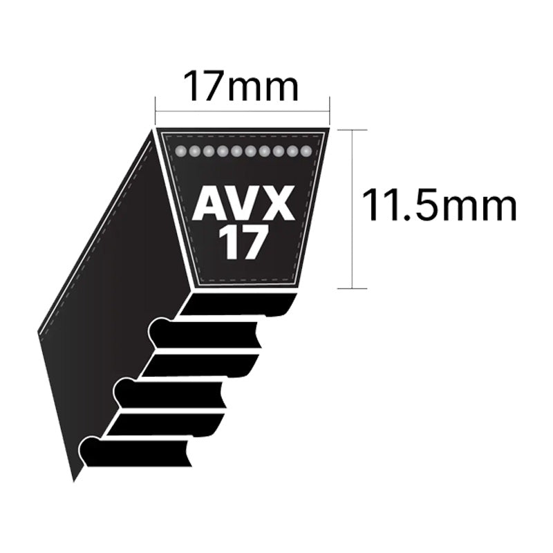 Major Brand AVX17x1025 AVX-Section Cogged V-Belt