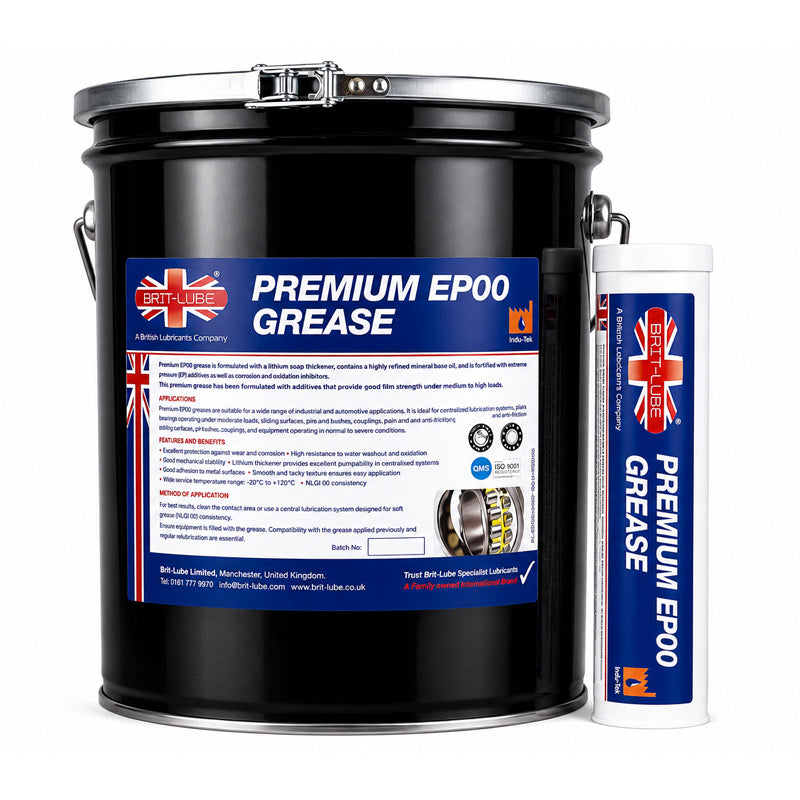 Brit-Lube Indu-Tek Premium EP 00 3kg - Allow 2-3 Days