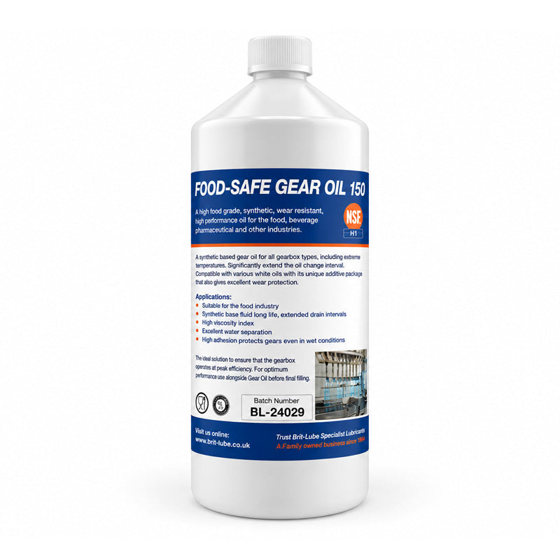 Brit-Lube Food-Tek HD Gear Oil 150 1 Litre - Allow 2-3 Days