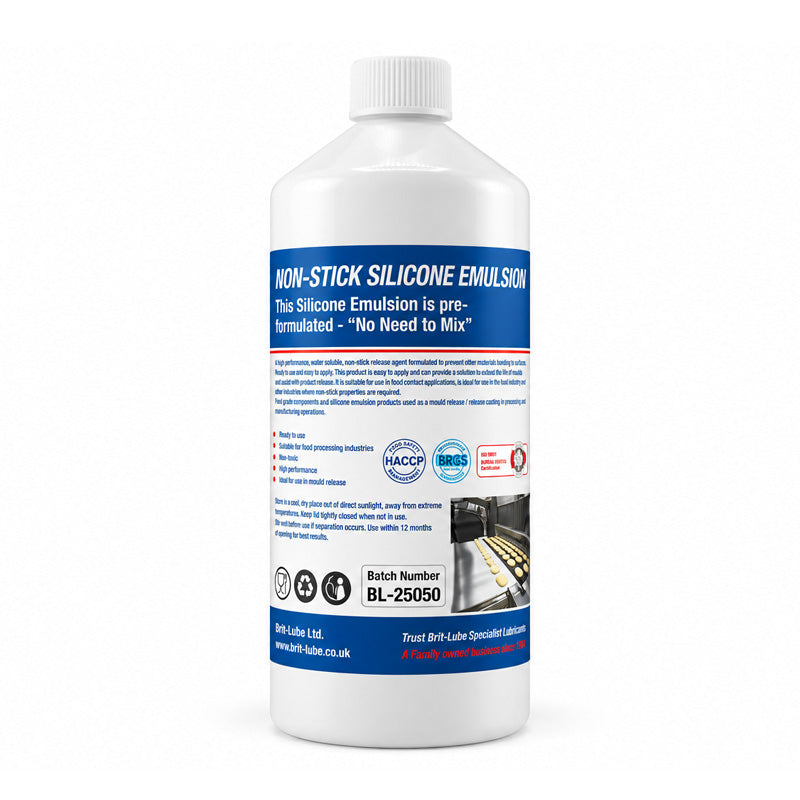 Brit-Lube Non Stick Silicone Emulsion - RTU 1 Litre