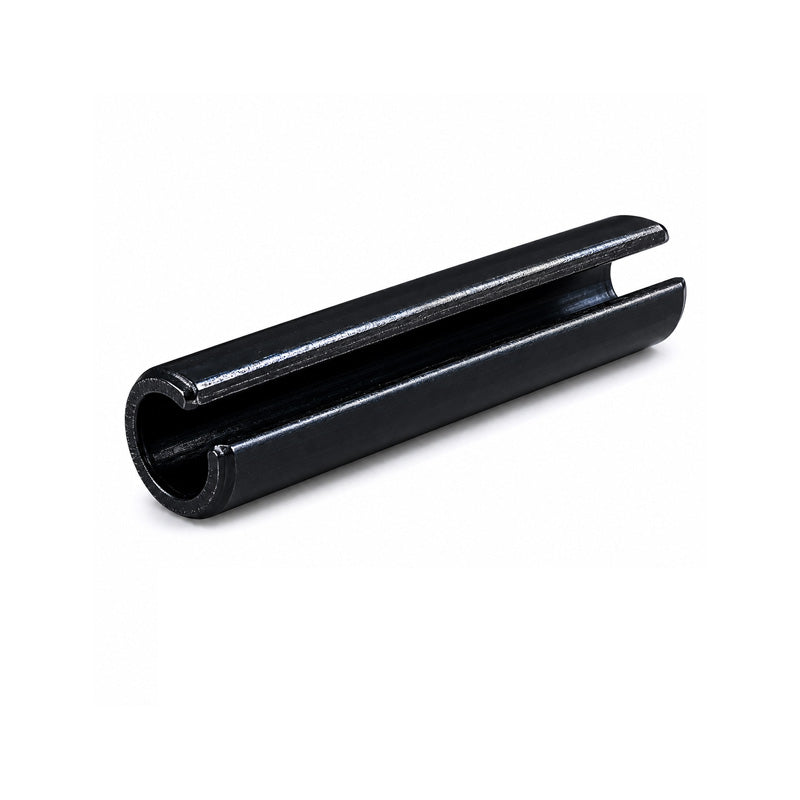 Metric Slotted Carbon Spring Steel Spring Roll Pin with Black Oxide Finish 5x18mm