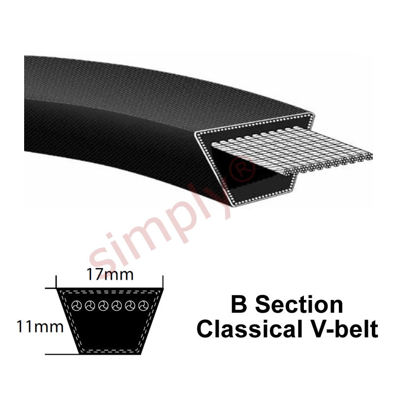 B58 Pix Classical B-Section Muscle V-Belt - Allow 2-3 Days