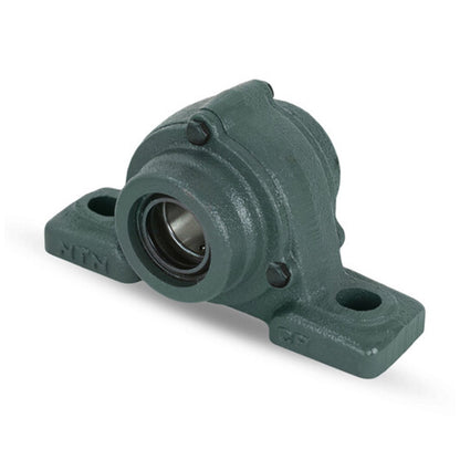 NTN C-UCP213D1 Metric Cast Iron Two Bolt Pillow / Plummer Block Housing with 65mm Bore Insert with Cast Iron Cover - Open Version - Allow 2-3 Days