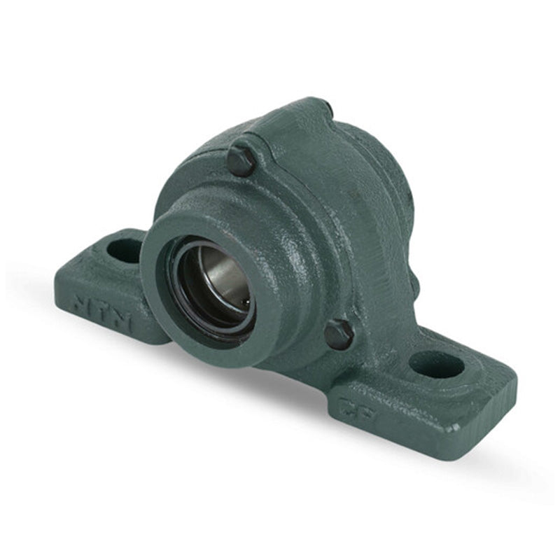 NTN C-UCPX18-307D1 Imperial Cast Iron Two Bolt Pillow / Plummer Block Housing with 3-7/16 inch Bore Insert with Cast Iron Cover - Open Version - Allow 2-3 Days