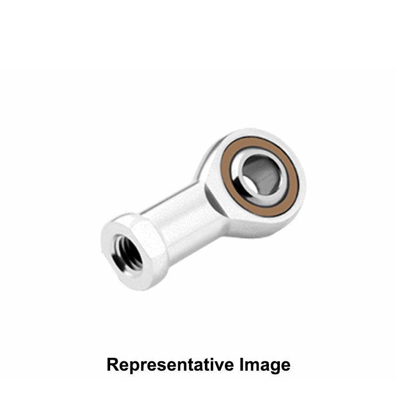 Chiavette CFL12 Left Hand Steel / Bronze Lined Plain Female Rod End 12mm Bore M12 Thread - Allow 2-3 Days