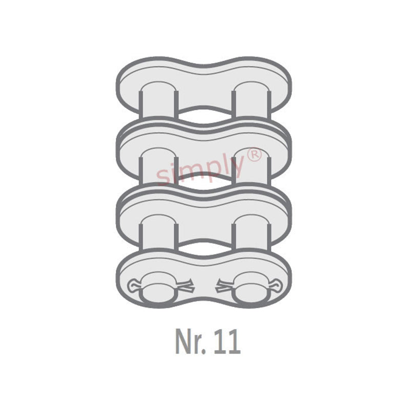 Renold Blue Box 12B-3-NO11 BS Triplex Chain Cottered Connecting Link 3/4 inch Pitch