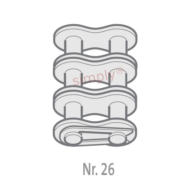 Renold Synergy 35-3-NO26 ANSI / AS Triplex Chain Connecting Link With Spring Clip 3/8 inch Pitch
