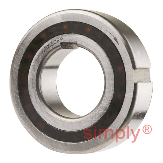 CSK30PP 30mm Sprag Clutch One Way Bearing with Internal and External Keyways 30x62x16mm