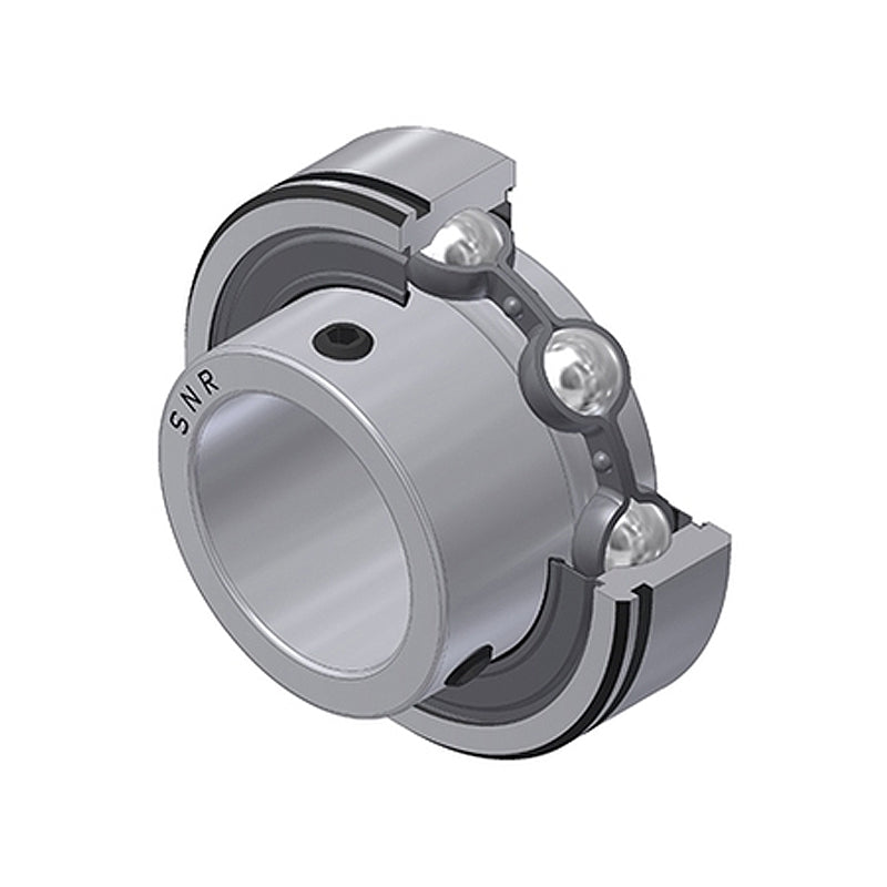 SNR CUS210-30 Imperial Full Width Parallel Outer Bearing Insert 1-7/8 inch Bore 90mm Outside Diameter with Grub Screws - Allow 2-3 Days