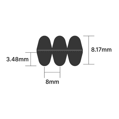 DD1895-5M-15 Continental Double-Sided Timing Belt 15mm Wide 5mm Pitch 379 Teeth