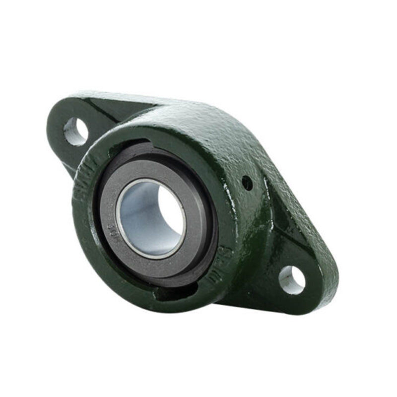 Major Brand DF1-08E-DX Imperial Cast Iron Two Bolt Oval Flanged Housing with 1/2 inch Bore Steel Insert - Allow 3-4 Weeks
