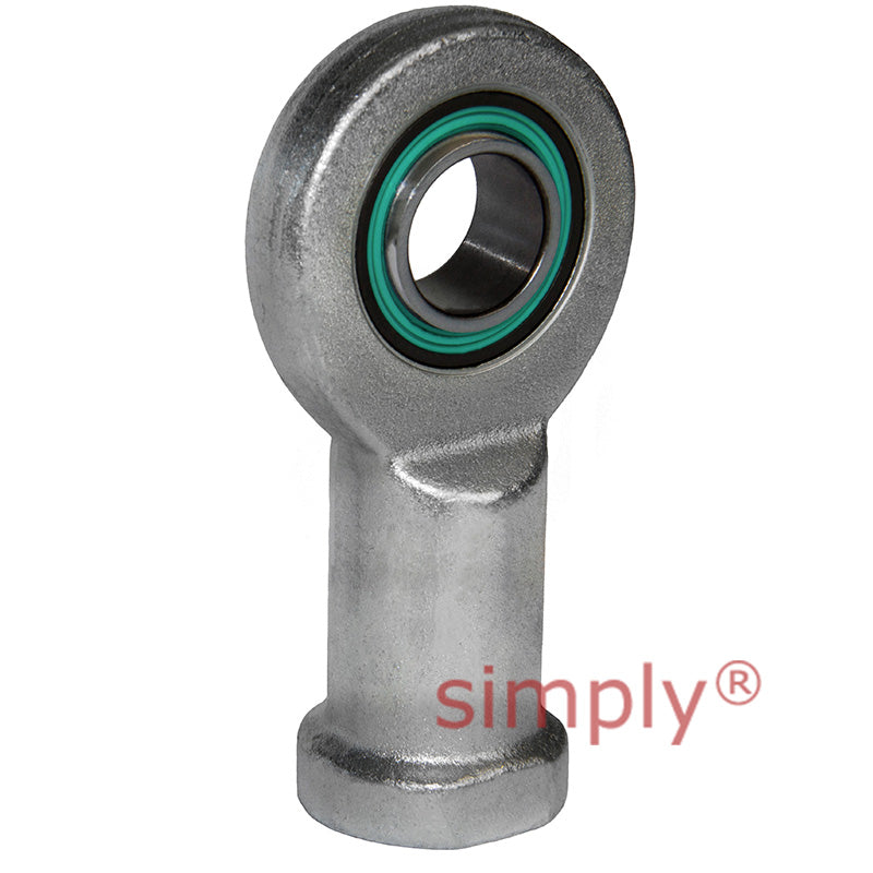 Fluro EIL30D2RS Left Hand Zinc Plated Steel Maintenance Free Female Plain Rod End M30x2 Thread